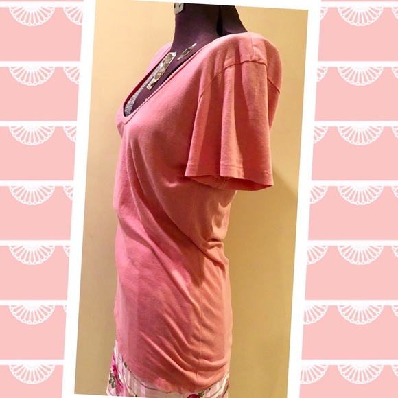 🚫Sold🚫Victoria’s Secret pink soft cotton scoop T - Picture 4 of 8